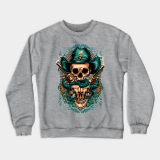 Cowboy Skull Crewneck Sweatshirt